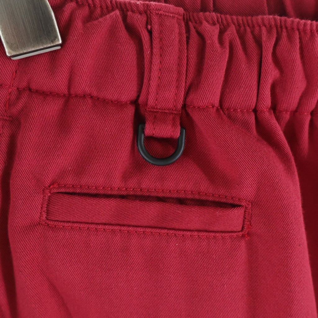 UNDERCOVER(アンダーカバー) 23SS T/C Twill Easy Pants コットンツイルイージーパンツ ドローストリングテーパードパンツ レッド UC1C4509-3