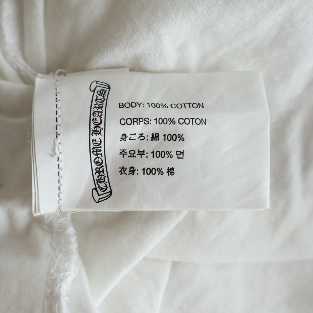CHROME HEARTS(クロムハーツ) MADE IN HOLLYWOOD V NECK S/S TEE メイドインハリウッド CHプラスプリントVネック半袖Tシャツ ホワイト