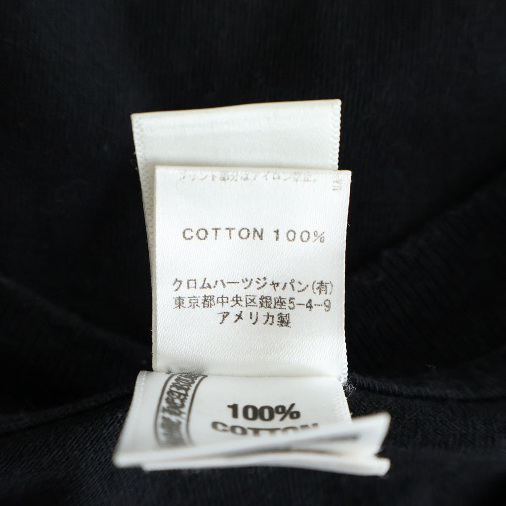 CHROME HEARTS(クロムハーツ) OLD BACK CH PLS POCKET S/S TEE CHプラスプリントクルーネック半袖ポケットTシャツ ブラック