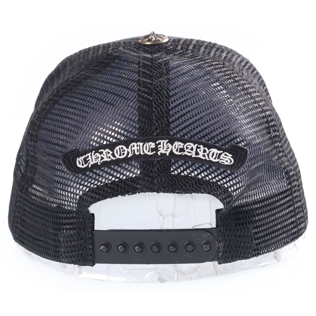 CHROME HEARTS(クロムハーツ) FOTI MAHALIA TRUCKER CAP フォティ マハリアトラッカーキャップ バックスクロールパッチトラッカーハット 帽子 ブラック