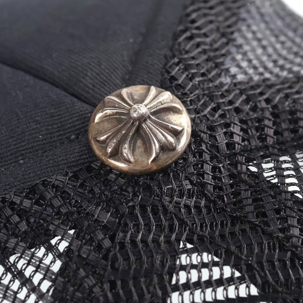 CHROME HEARTS(クロムハーツ) FOTI MAHALIA TRUCKER CAP フォティ マハリアトラッカーキャップ バックスクロールパッチトラッカーハット 帽子 ブラック
