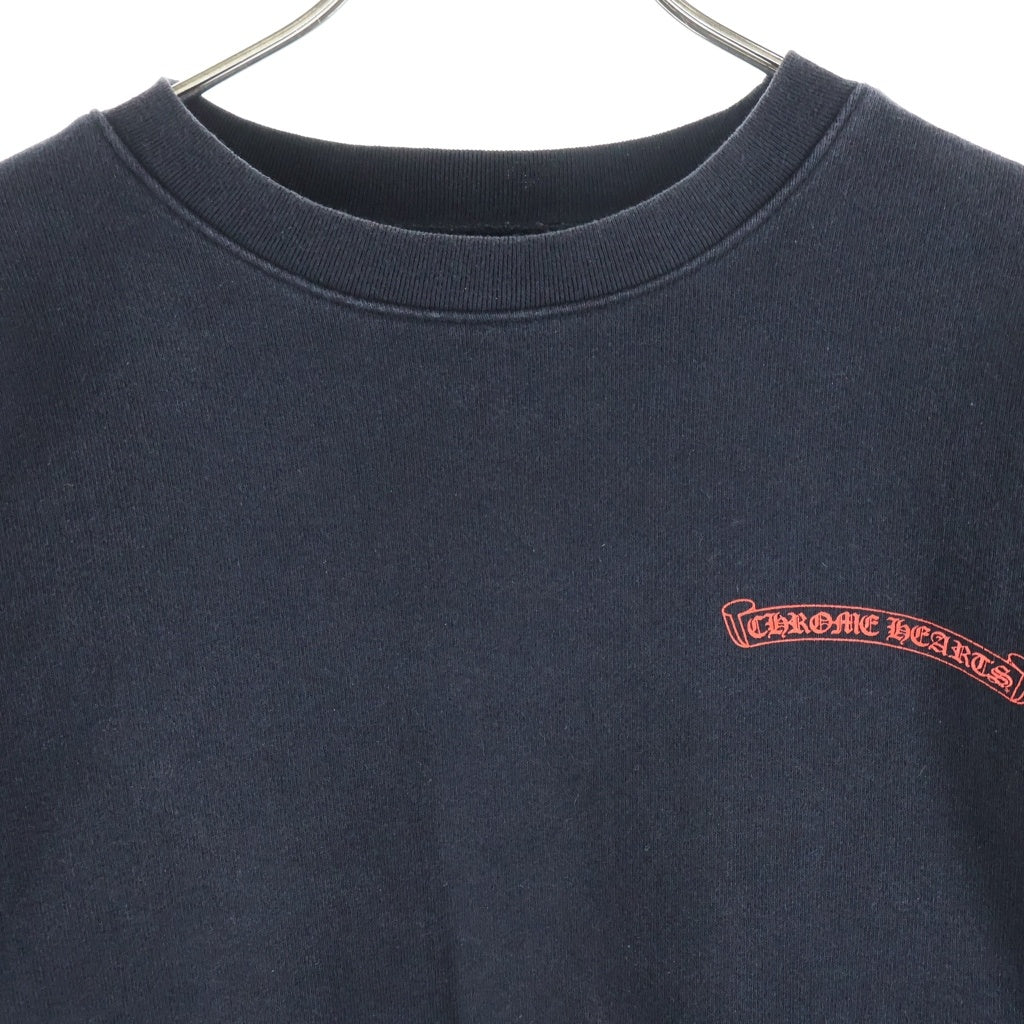 CHROME HEARTS(クロムハーツ) ×MATTY BOY 99 EYES CHOMPER SWTSHRT マッティボーイ フローラルクロス チョンパーバックプリントスウェットトレーナー ブラック