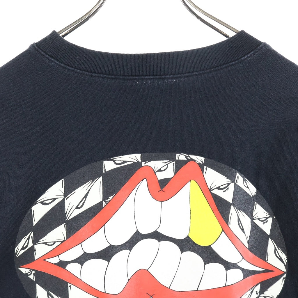 CHROME HEARTS(クロムハーツ) ×MATTY BOY 99 EYES CHOMPER SWTSHRT マッティボーイ フローラルクロス チョンパーバックプリントスウェットトレーナー ブラック