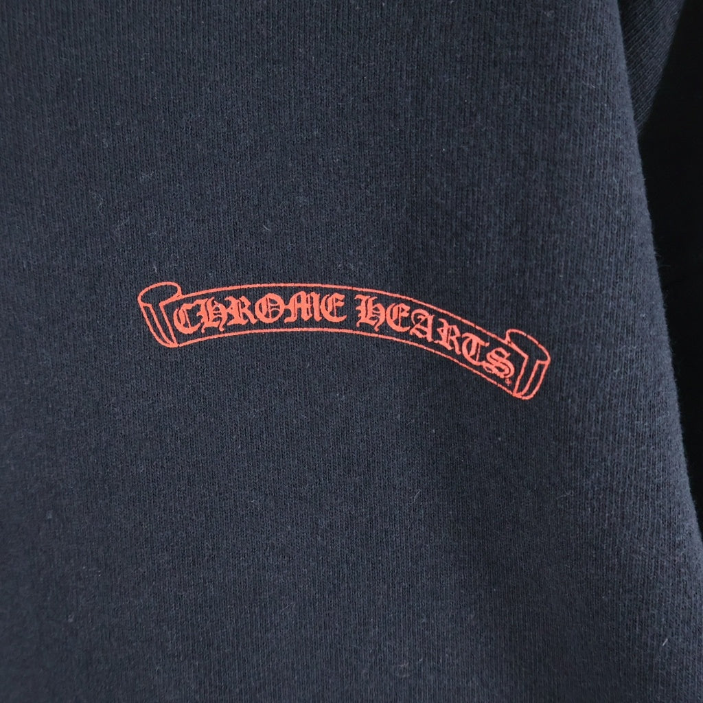 CHROME HEARTS(クロムハーツ) ×MATTY BOY 99 EYES CHOMPER SWTSHRT マッティボーイ フローラルクロス チョンパーバックプリントスウェットトレーナー ブラック