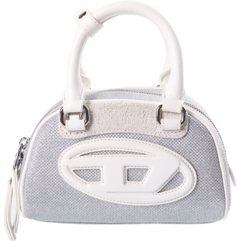 DIESEL(ディーゼル) 1DR Dome ドーム スモール ショルダーバッグ ハンドバッグ シルバー/ホワイト P9108 H5451 レディース