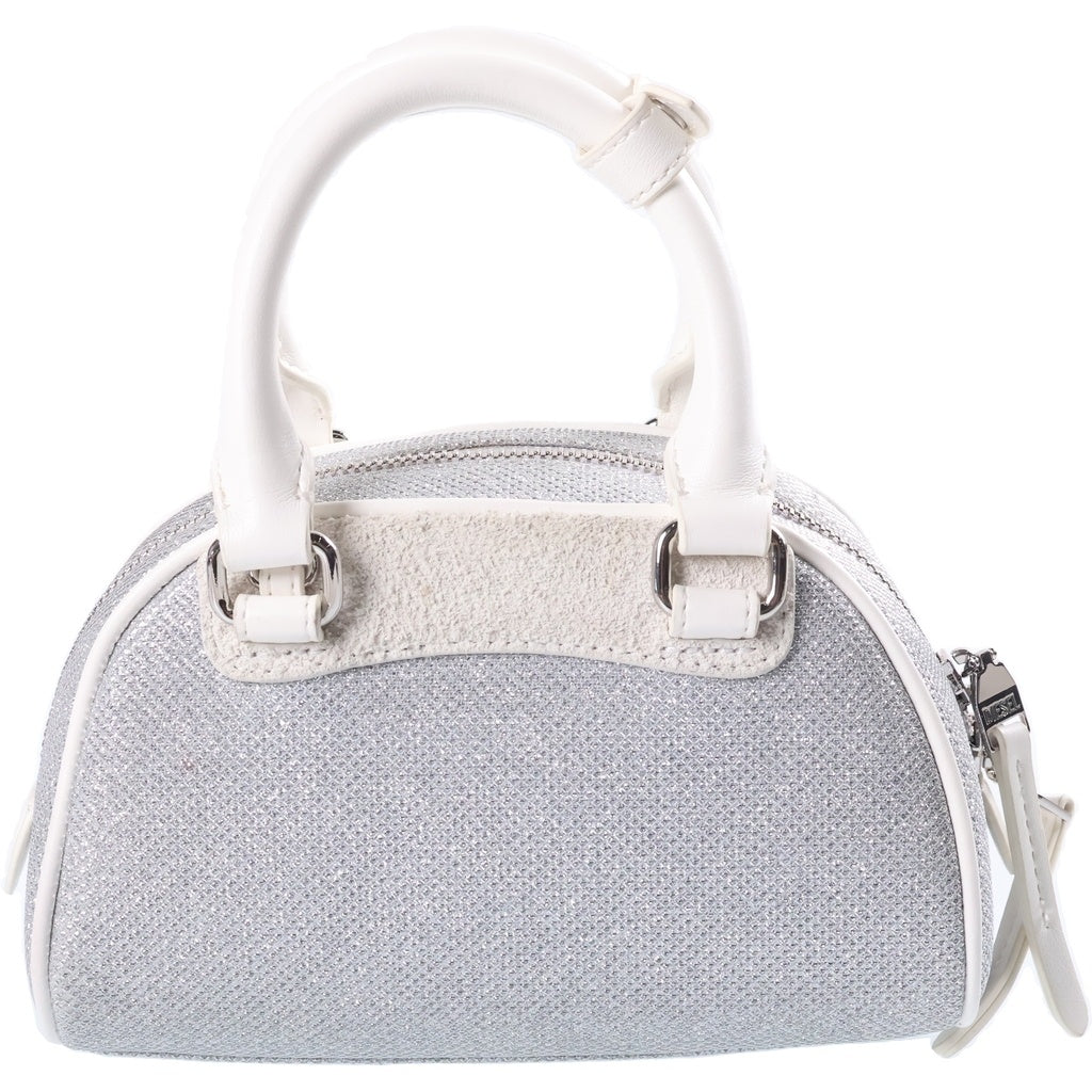 DIESEL(ディーゼル) 1DR Dome ドーム スモール ショルダーバッグ ハンドバッグ シルバー/ホワイト P9108 H5451 レディース