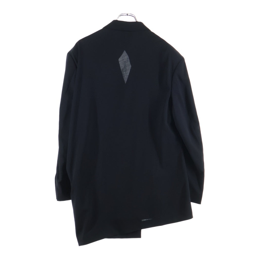 Yohji Yamamoto(ヨウジヤマモト) 23SS SUMMER TUXEDO W-DRAPING JK-C サマータキシード ダブルドレーピング テーラードジャケット HZ-J37-102