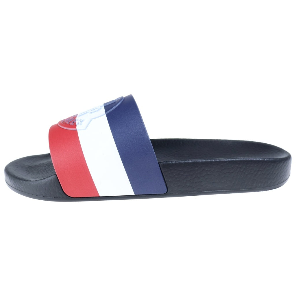 MONCLER(モンクレール) Basile Tricolore Flat Sandal バジーレトリコロールフラットサンダル ラバーフラットサンダル ブルー/ホワイト/レッド