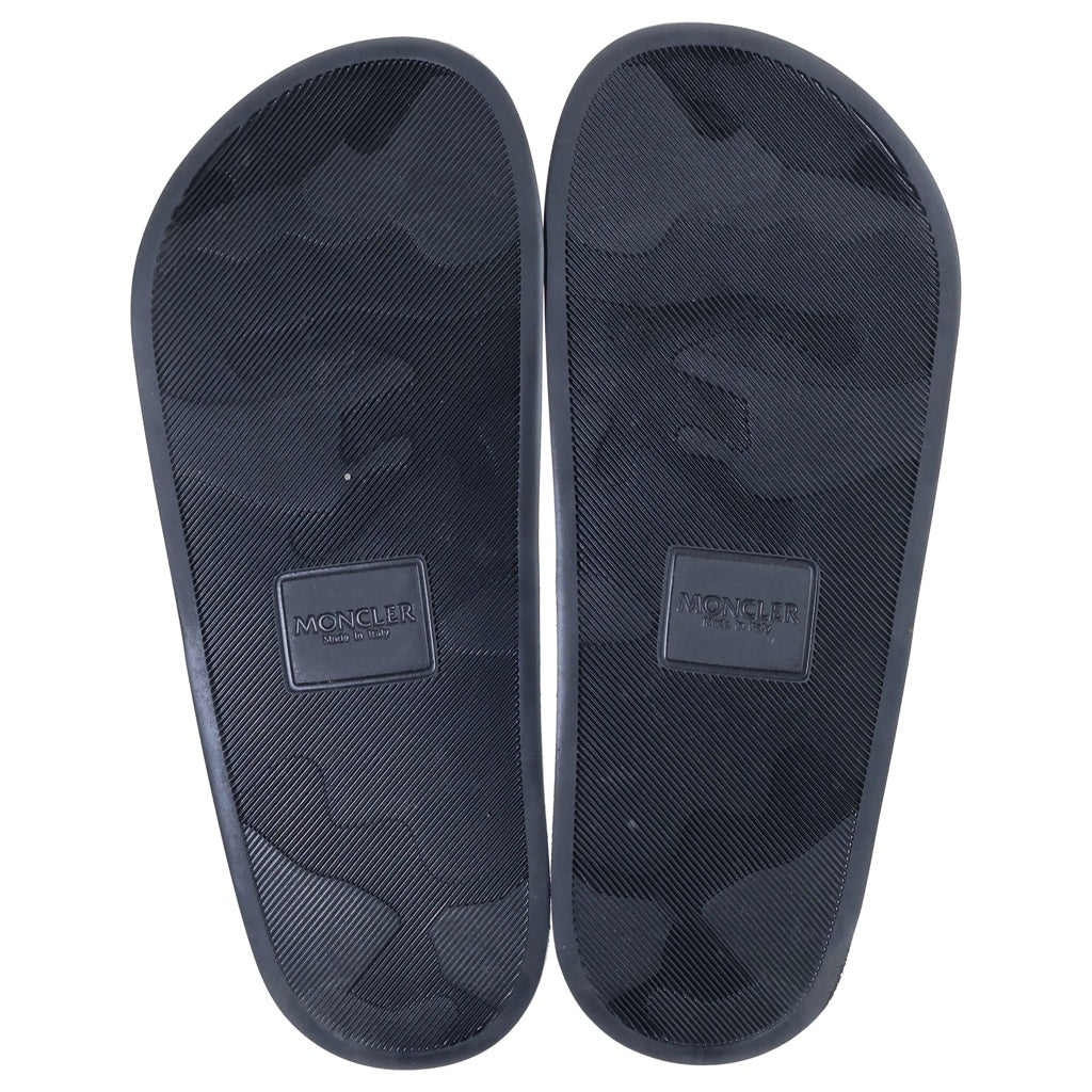 MONCLER(モンクレール) Basile Tricolore Flat Sandal バジーレトリコロールフラットサンダル ラバーフラットサンダル ブルー/ホワイト/レッド