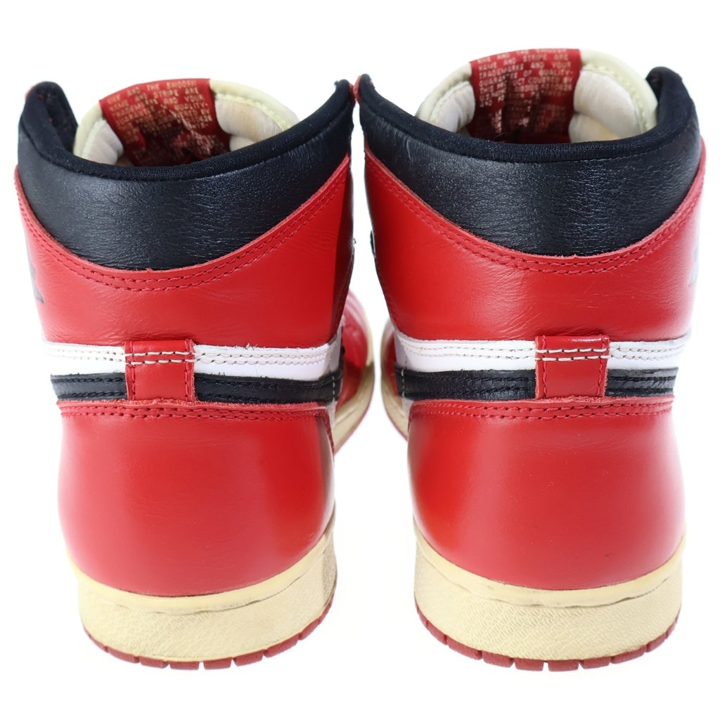 NIKE(ナイキ) 【観賞用】 Air Jordan 1 Retro High Chicago 1994 エアジョーダン1シカゴ 1994年製 レースアップハイカットスニーカー US8/26cm レッド/ホワイト 130207 101 00
