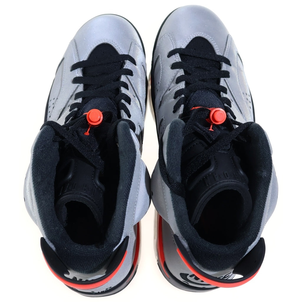 NIKE(ナイキ) Air Jordan 6 Reflective Infrared エアジョーダン6 リフレクティブインフレアード レースアップハイカットスニーカーCI4072-001 シルバー CI4072-001