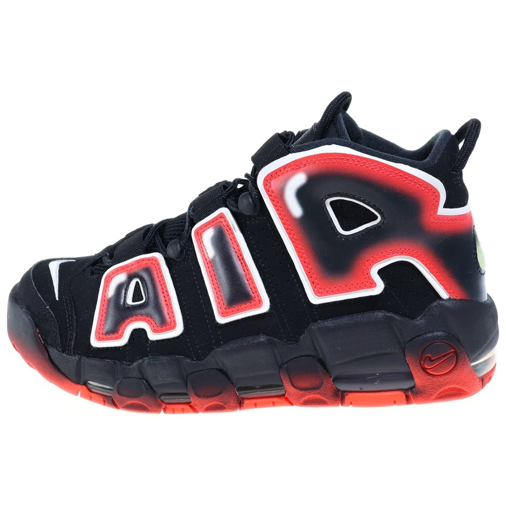 NIKE(ナイキ) AIR MORE UPTEMPO LASER CRIMSON エアモアアップテンポ レーザークリムゾン ハイカットスニーカー US8.5/26.5cm CJ6129-001 ブラック/レッド