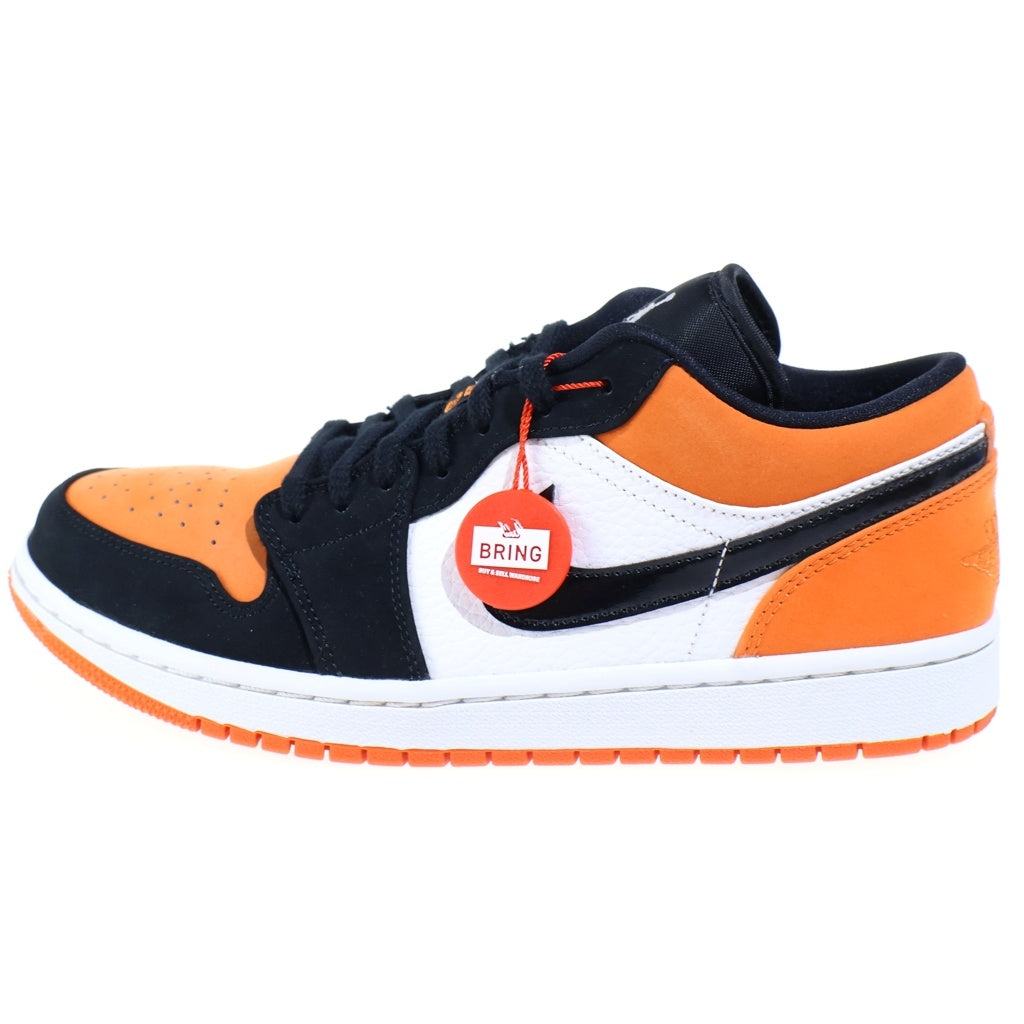 NIKE(ナイキ) Air Jordan 1 Low Shattered Backboard エアジョーダン1ロー シャッタードバックボード レースアップローカットスニーカー US8/26cm ブラック/オレンジ 553558-128