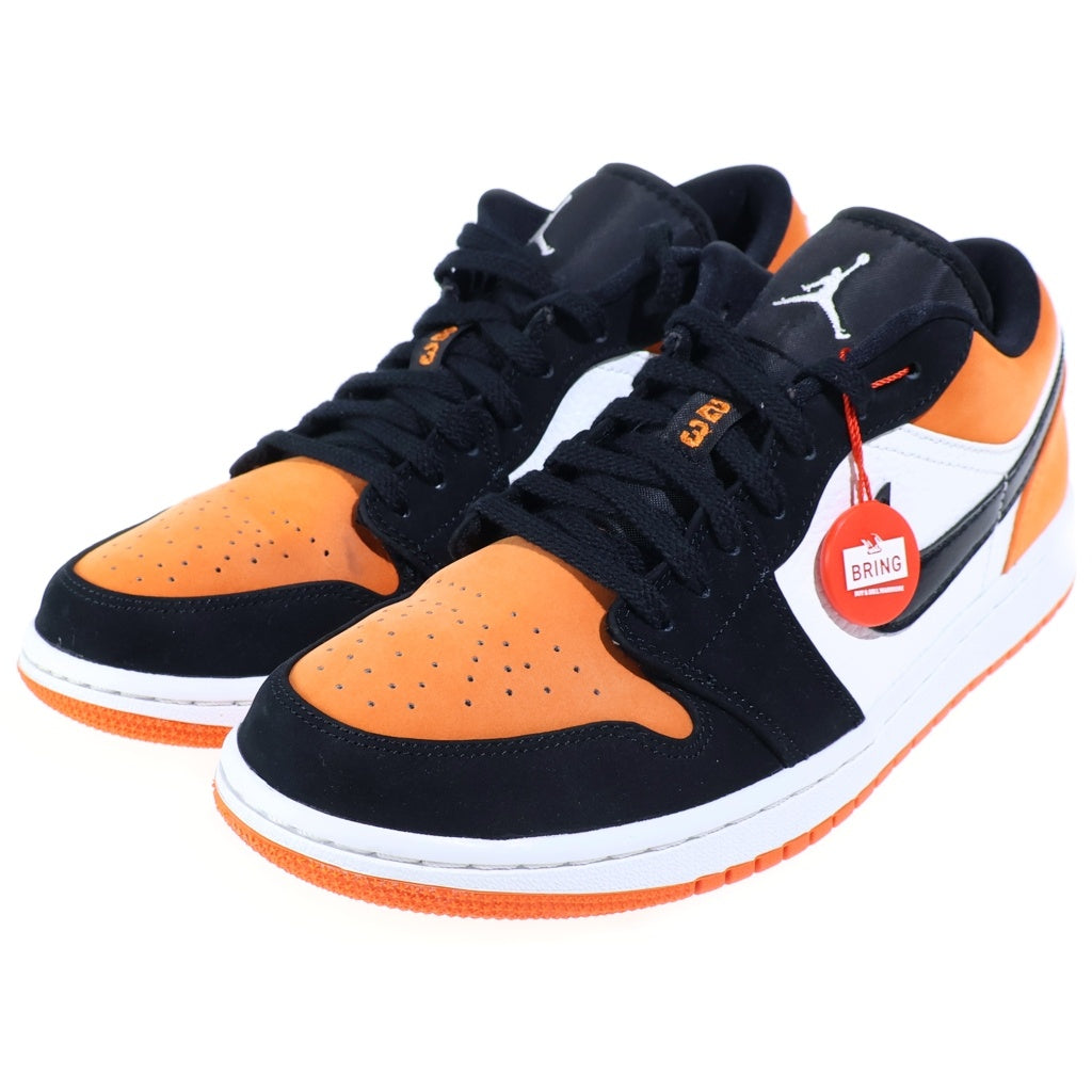 NIKE(ナイキ) Air Jordan 1 Low Shattered Backboard エアジョーダン1ロー シャッタードバックボード レースアップローカットスニーカー US8/26cm ブラック/オレンジ 553558-128