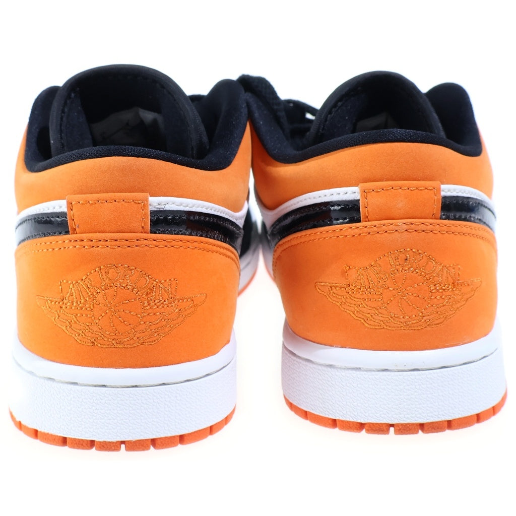 NIKE(ナイキ) Air Jordan 1 Low Shattered Backboard エアジョーダン1ロー シャッタードバックボード レースアップローカットスニーカー US8/26cm ブラック/オレンジ 553558-128