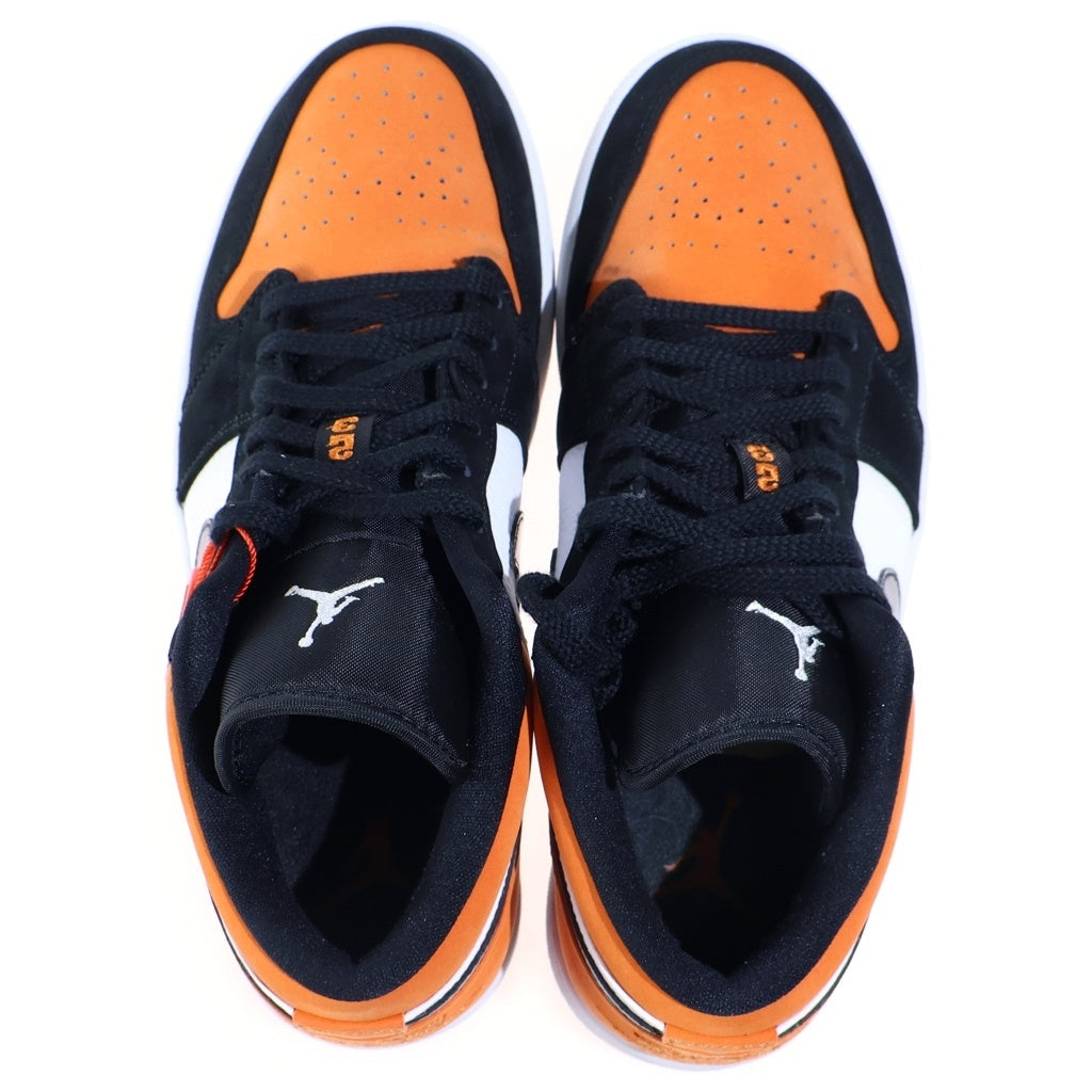 NIKE(ナイキ) Air Jordan 1 Low Shattered Backboard エアジョーダン1ロー シャッタードバックボード レースアップローカットスニーカー US8/26cm ブラック/オレンジ 553558-128