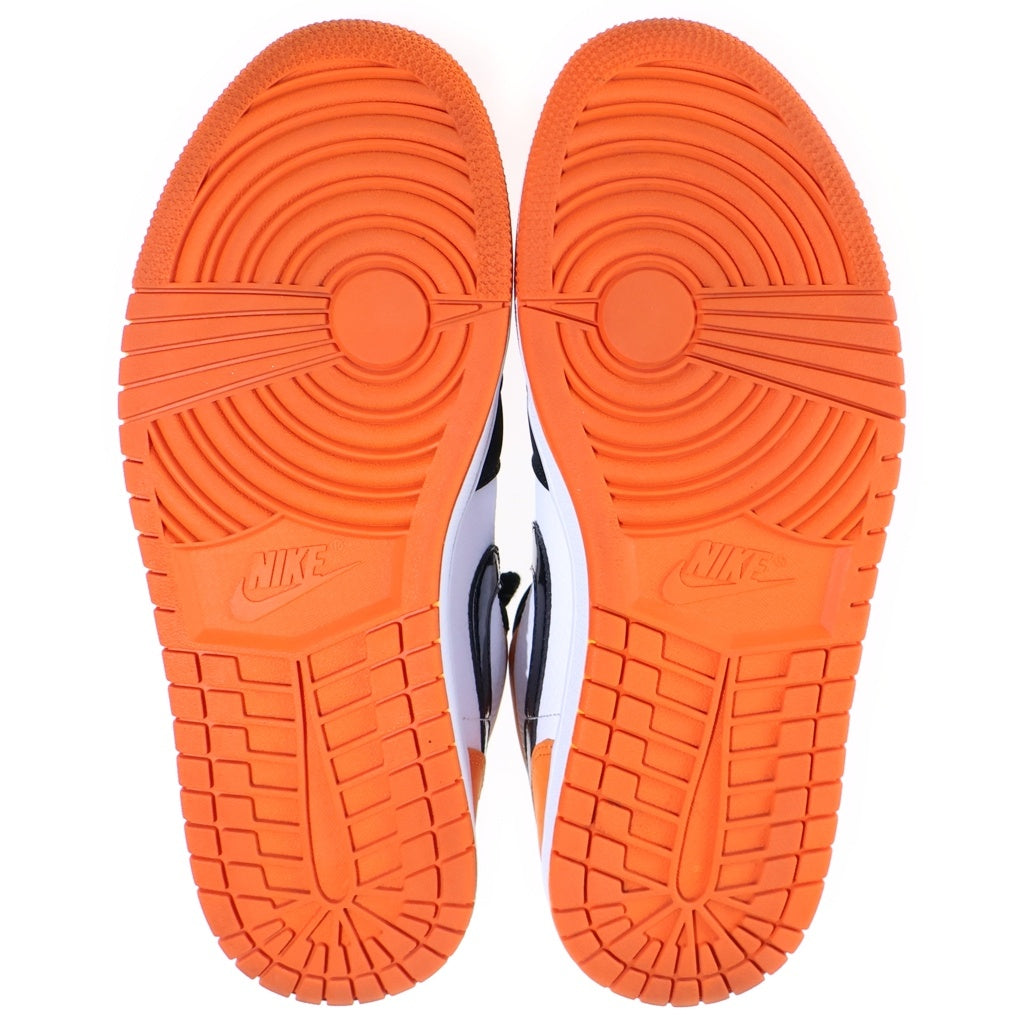 NIKE(ナイキ) Air Jordan 1 Low Shattered Backboard エアジョーダン1ロー シャッタードバックボード レースアップローカットスニーカー US8/26cm ブラック/オレンジ 553558-128