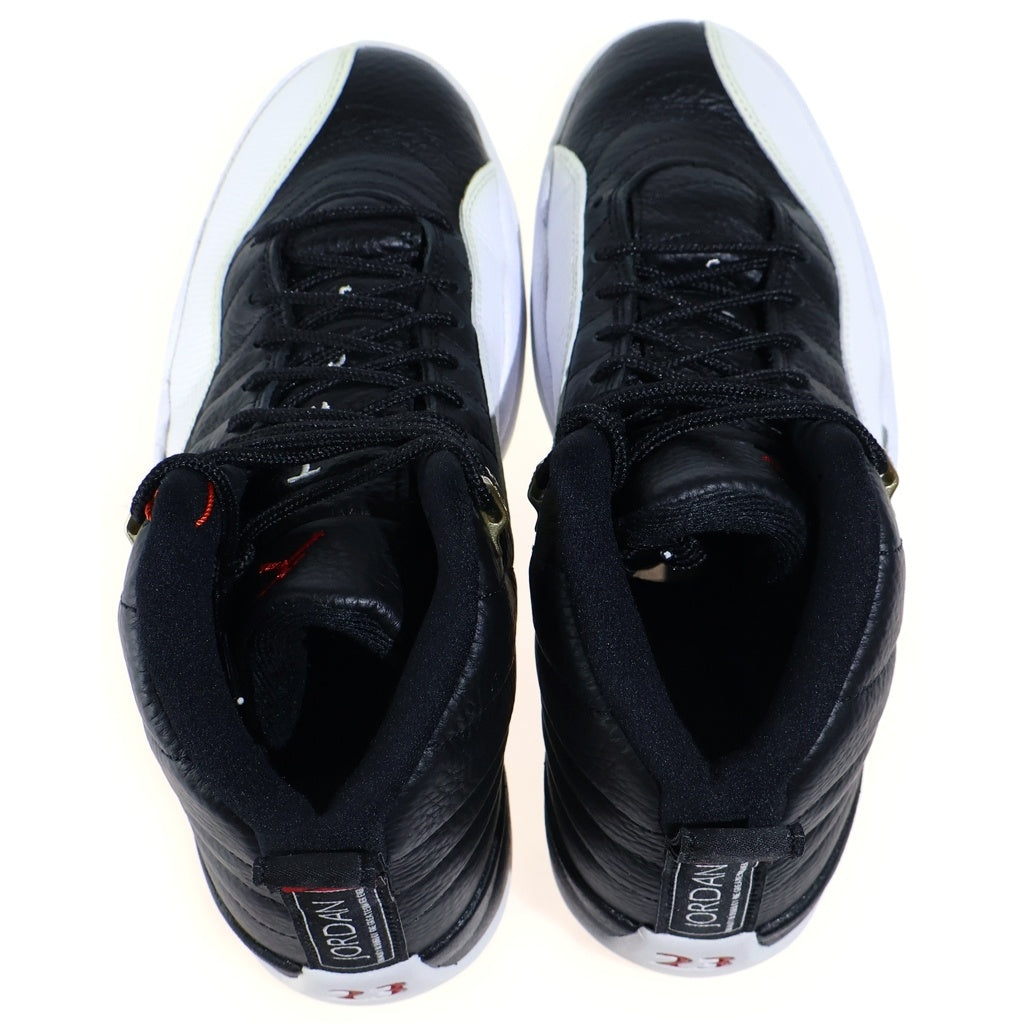 NIKE(ナイキ) AIR JORDAN 12 RETRO PLAYOFFS エアジョーダン12 プレイオフ ハイカットスニーカー US8.5/26.5cm ブラック/ホワイト CT8013-006