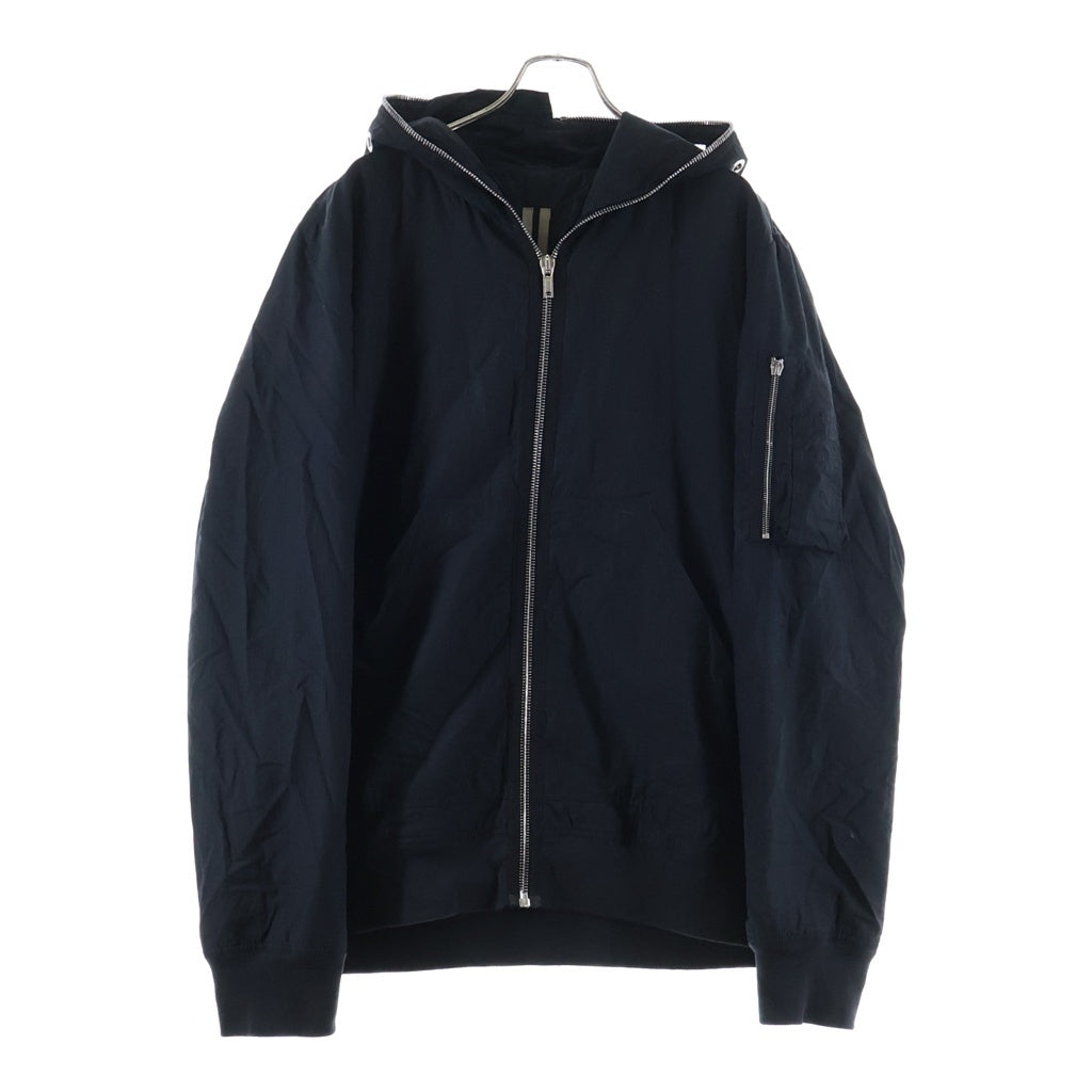 Rick Owens DRKSHDW(リックオウエンス ダークシャドウ) 25SS ギンプフライトボンバージャケット テンセルリップストップジップアップフーデットMA-1ジャケット DU01E3772-NR