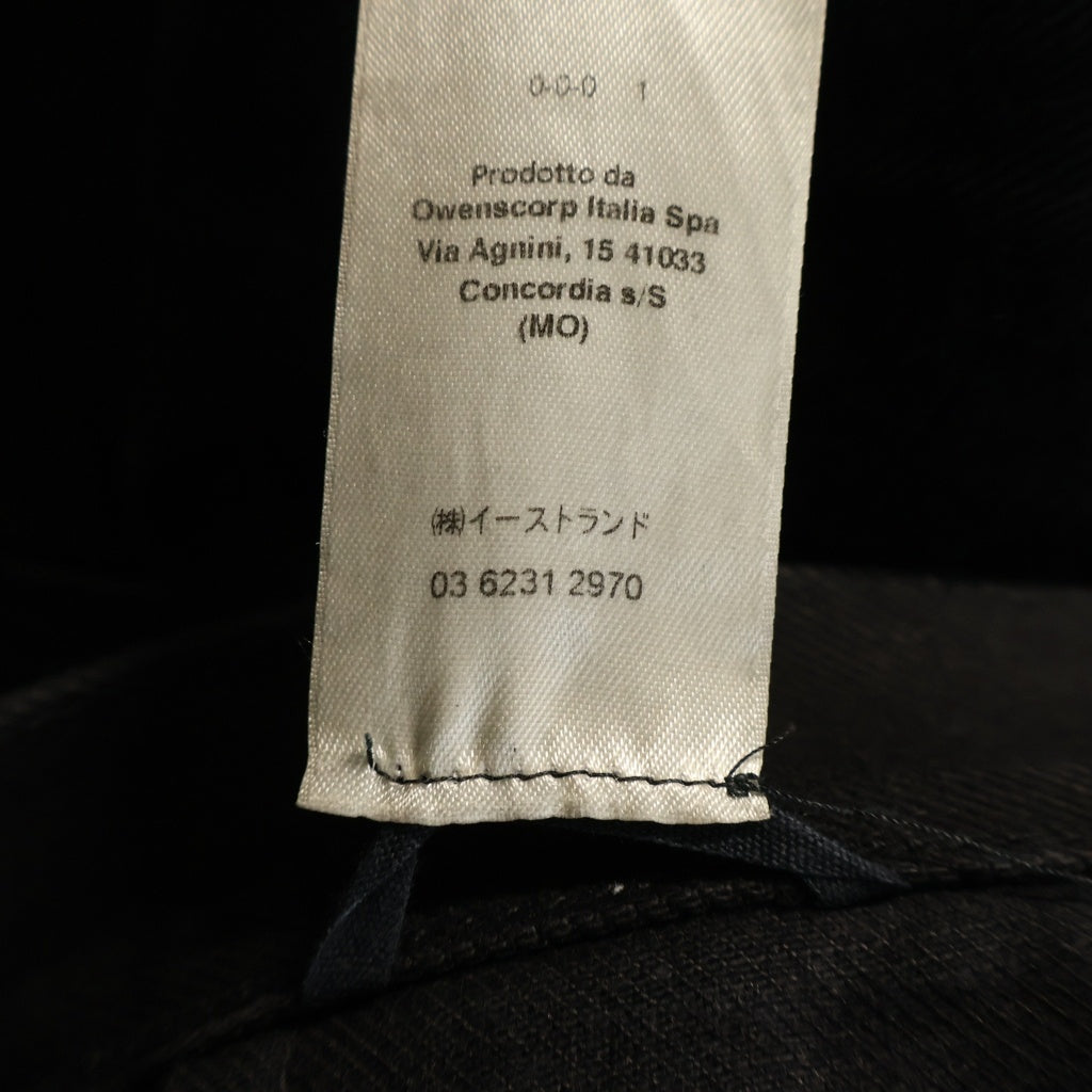 Rick Owens(リックオウエンス) 21AW GETH JEANS ゲスジーンズ ボタンフライストレートデニムパンツ ブラック RR02A5309-HBLK-JP