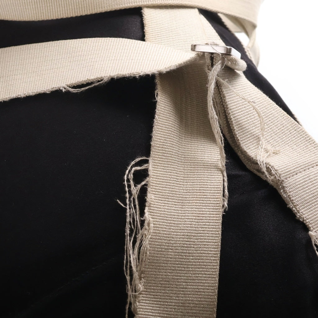 Rick Owens(リックオウエンス) 17SS BACKPACK-MUEMS ワックスドコットン 2wayバックパック ショルダーバッグ ブラック DU17S5459-MUEMS