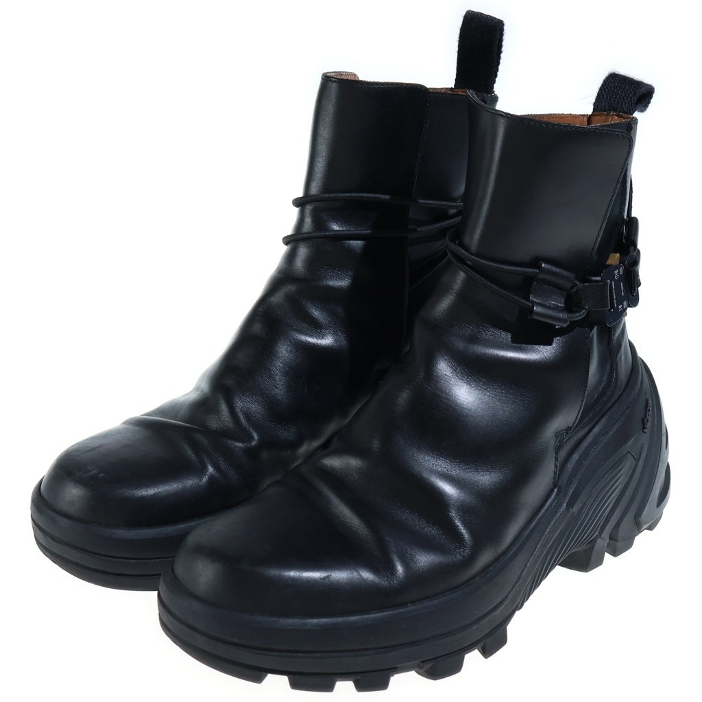 1017 ALYX 9SM(アリクス) Buckle With Fixed Sole Chelsea Boots バックルウィズフィックスドソールチェルシーブーツ ビブラムソールレザーブーツ ブラック