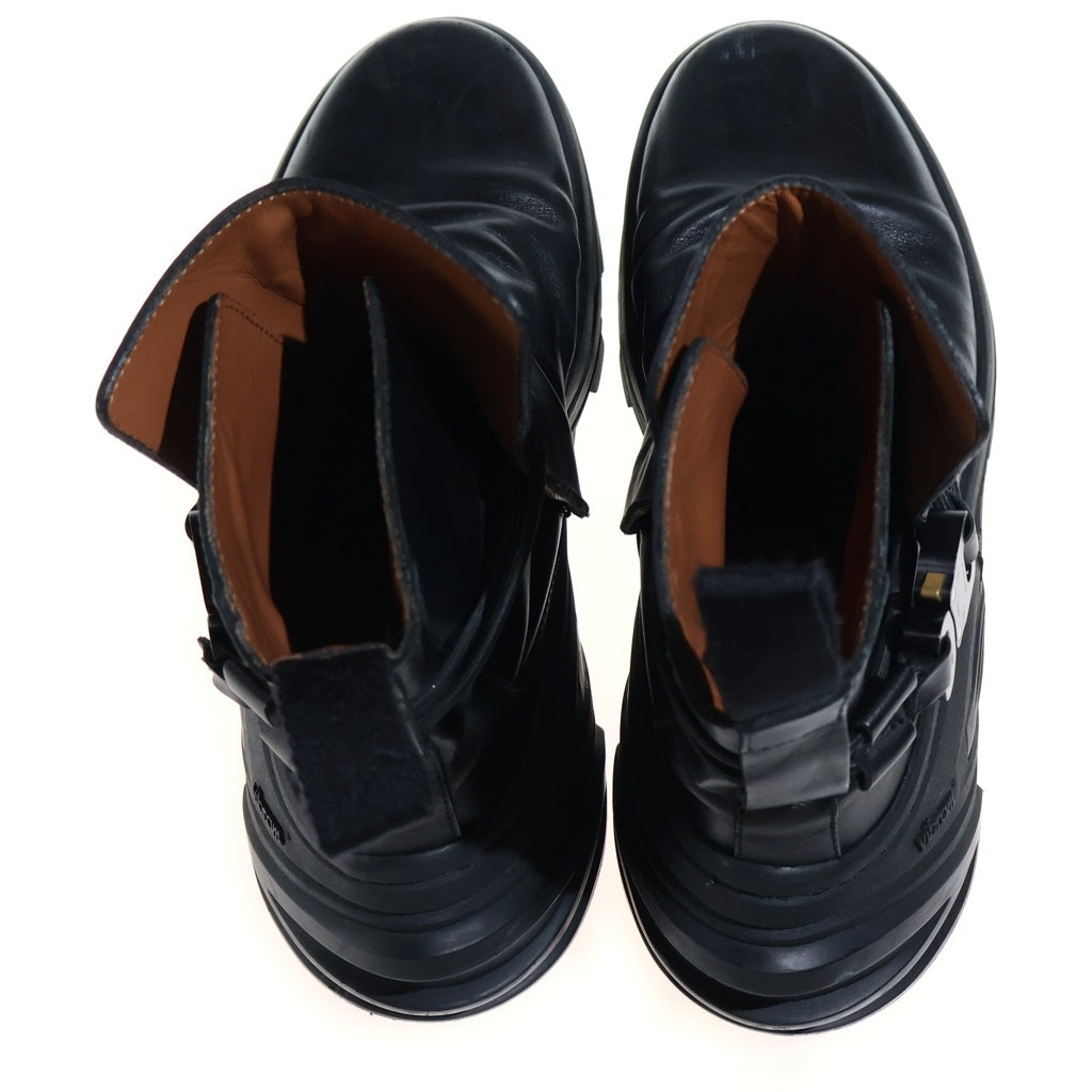 1017 ALYX 9SM(アリクス) Buckle With Fixed Sole Chelsea Boots バックルウィズフィックスドソールチェルシーブーツ ビブラムソールレザーブーツ ブラック