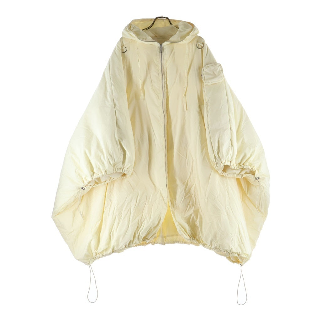 little suzie(リトルスージー) Poncho Down Coat ポンチョダウンコート レディース ジップアップナイロンダウンポンチョ ホワイト Is14265J