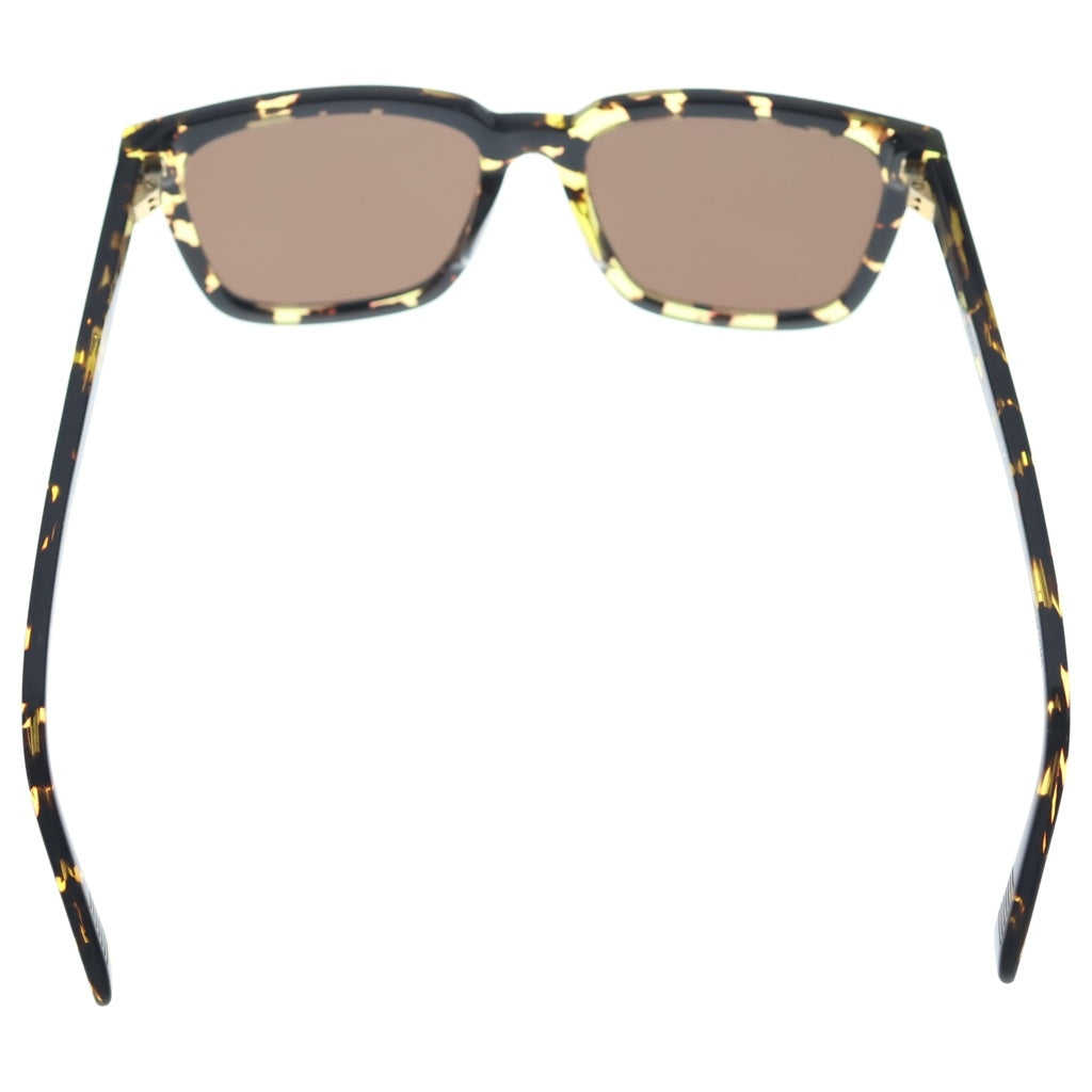BOTTEGA VENETA(ボッテガヴェネタ) スクエアレンズ ウェリントンクリアフレーム アイウェア 眼鏡 ブラック/イエロー BV1021SK