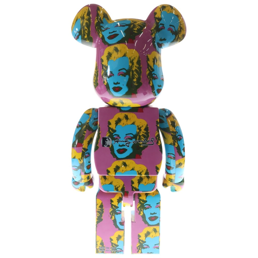 MEDICOM TOY(メディコムトイ) BE@RBRICK ×Andy Warhol ×Marilyn Monroe #2 1000% ×アンディウォーホル ×マリリンモンロー ベアブリック フィギュア マルチカラー