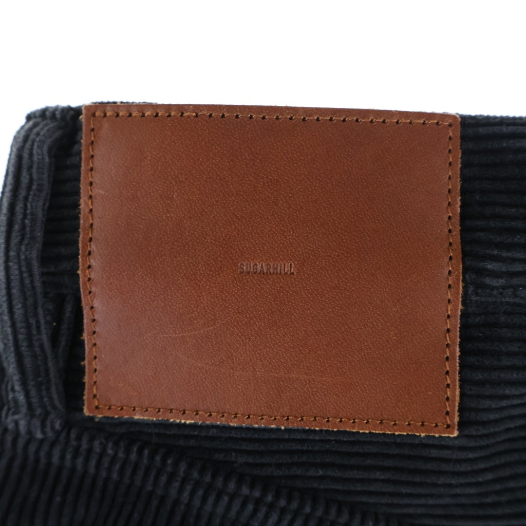 SUGARHILL(シュガーヒル) CORDUROY PAINTER TROUSERS コーデュロイペインターパンツ ブラック 2411300407