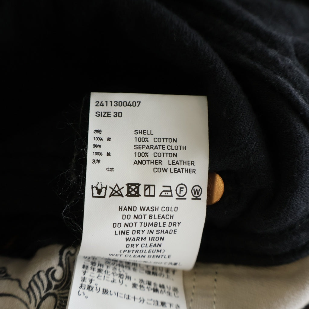 SUGARHILL(シュガーヒル) CORDUROY PAINTER TROUSERS コーデュロイペインターパンツ ブラック 2411300407