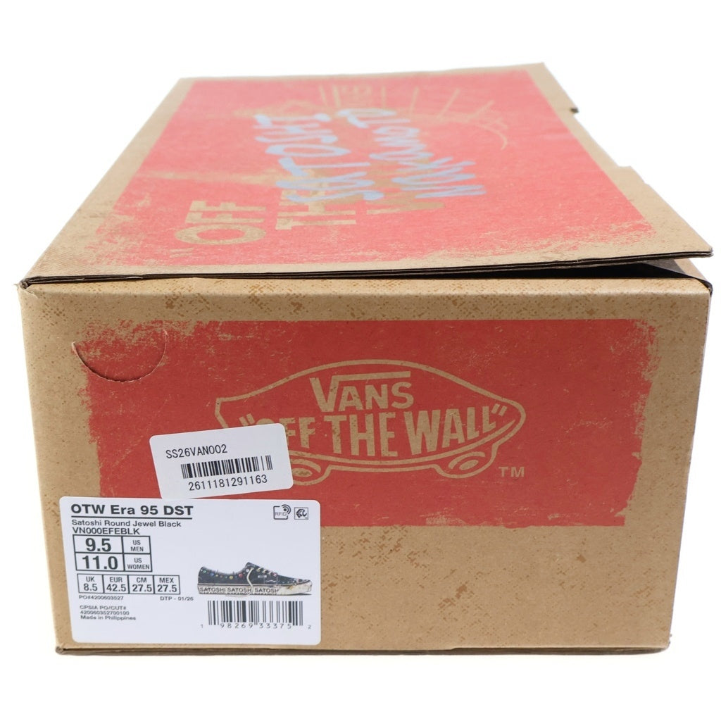 VANS(ヴァンズ) ×Satoshi Nakamoto Era 95 Gems Round Jewel ダメージ加工ローカットスニーカー US9.5/27.5cm VN000EFEBLK