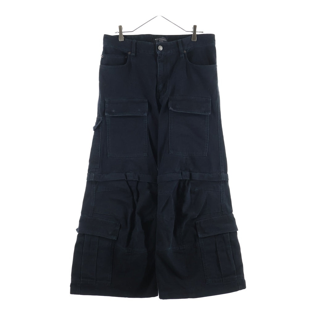 BALENCIAGA(バレンシアガ) Denim flared cargo デニムフレアカーゴパンツ 783694 TNW11