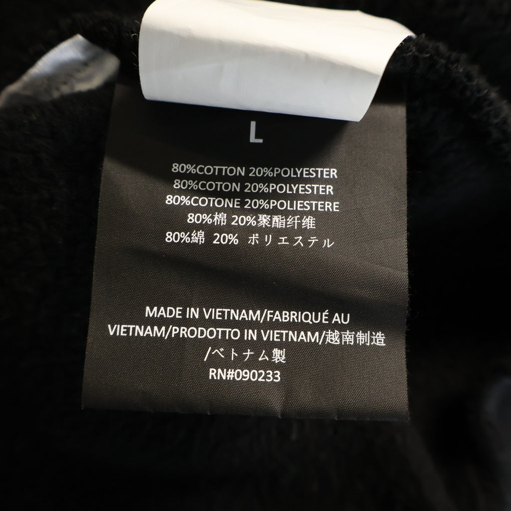 FEAR OF GOD ESSENTIALS(フィアオブゴッド エッセンシャルズ) Polo Sweat Shirts ポロスウェットシャツ ラバーロゴプルオーバースウェットシャツ ブラック