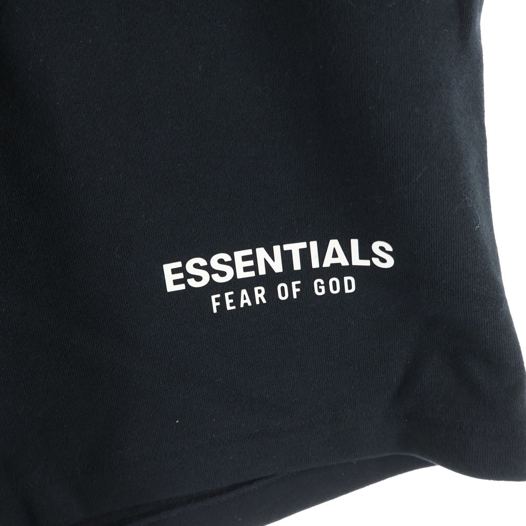 FEAR OF GOD ESSENTIALS(フィアオブゴッド エッセンシャルズ) Logo Sweat Shorts ロゴスウェットショーツ ラバーロゴスウェットハーフパンツ ブラック
