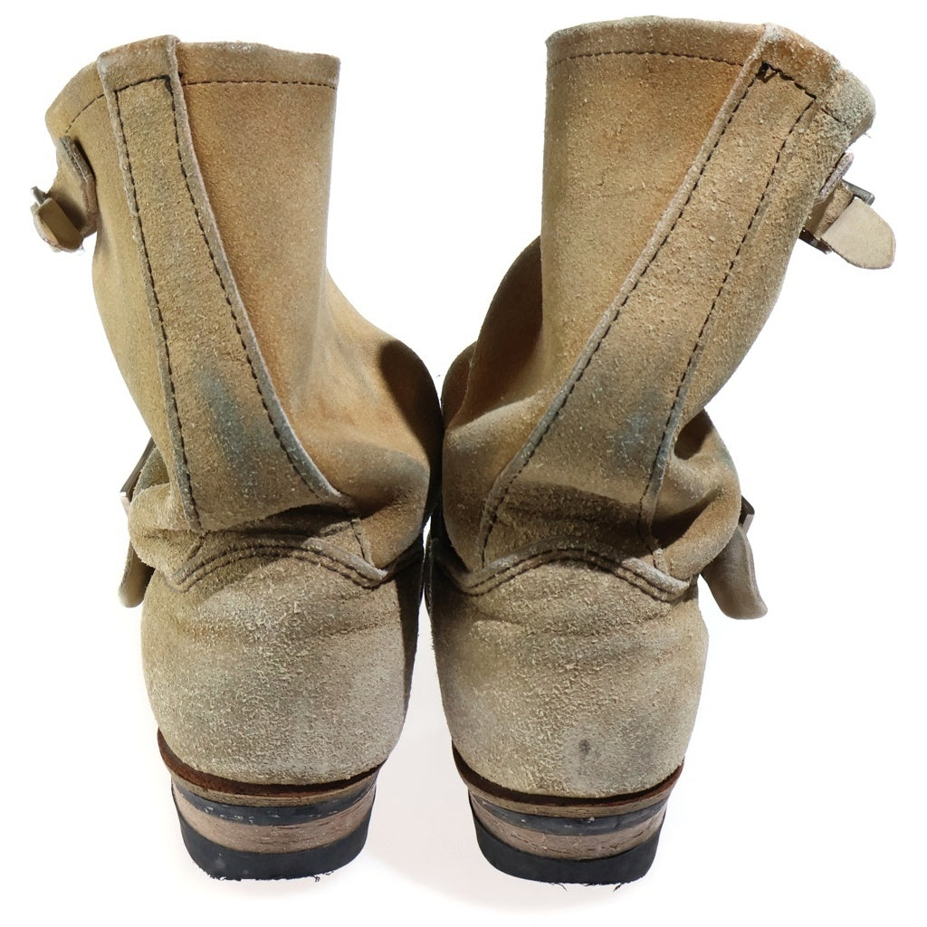 RED WING(レッド ウイング) USA製 ASTM F 2413-05 スウェード エンジニアブーツ ベージュ 8268