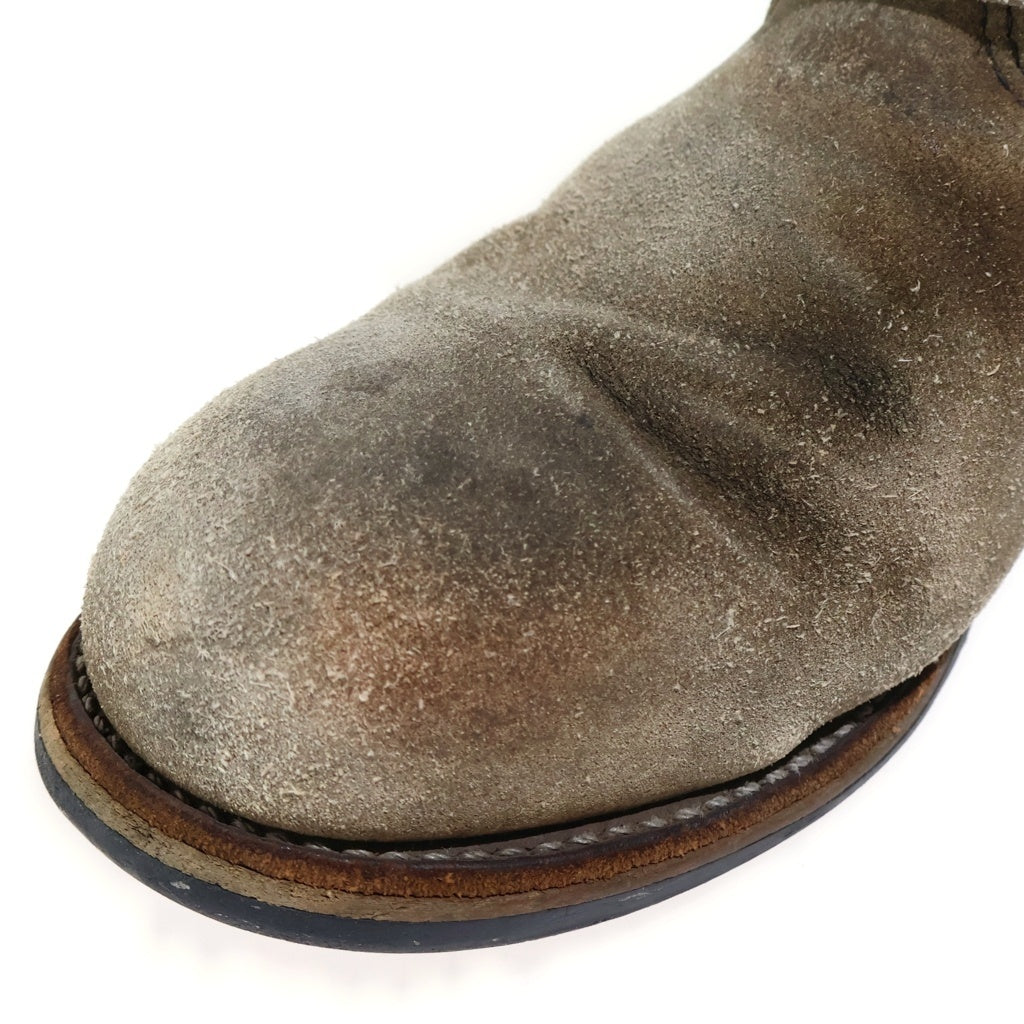 RED WING(レッド ウイング) USA製 ASTM F 2413-05 スウェード エンジニアブーツ ベージュ 8268