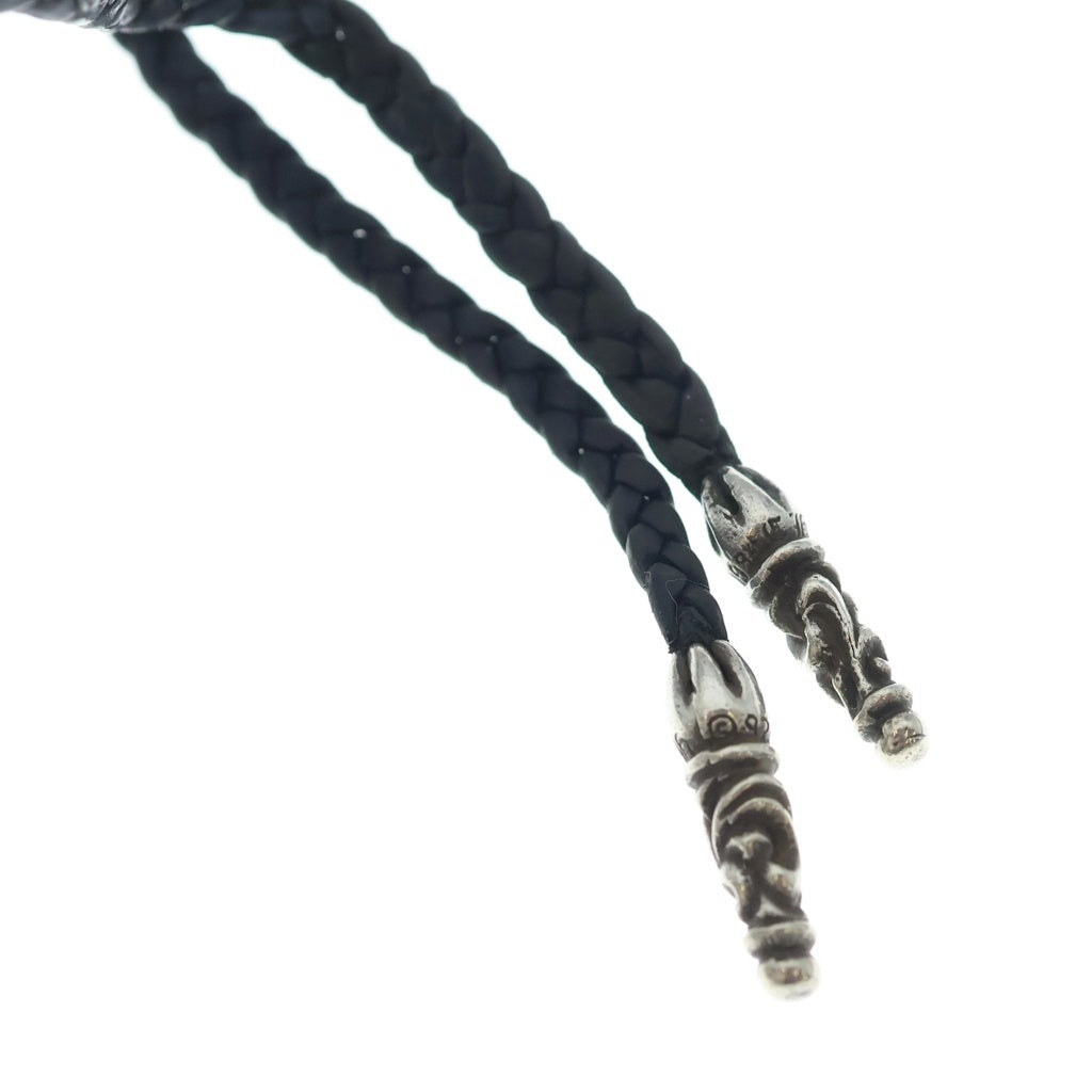 CHROME HEARTS(クロムハーツ) FILIG CROSS-XSM LB フィリグリークロスXS wレザーブレイド ネックレス シルバー