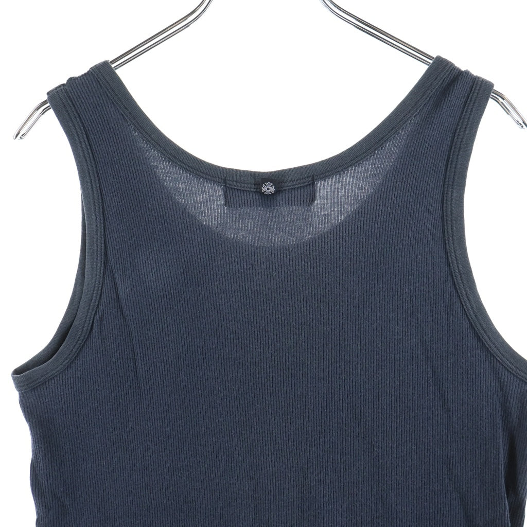 CHROME HEARTS(クロムハーツ) Ribbed Tank Top リブタンクトップ グンゼタグ ノースリーブカットソー ブラック