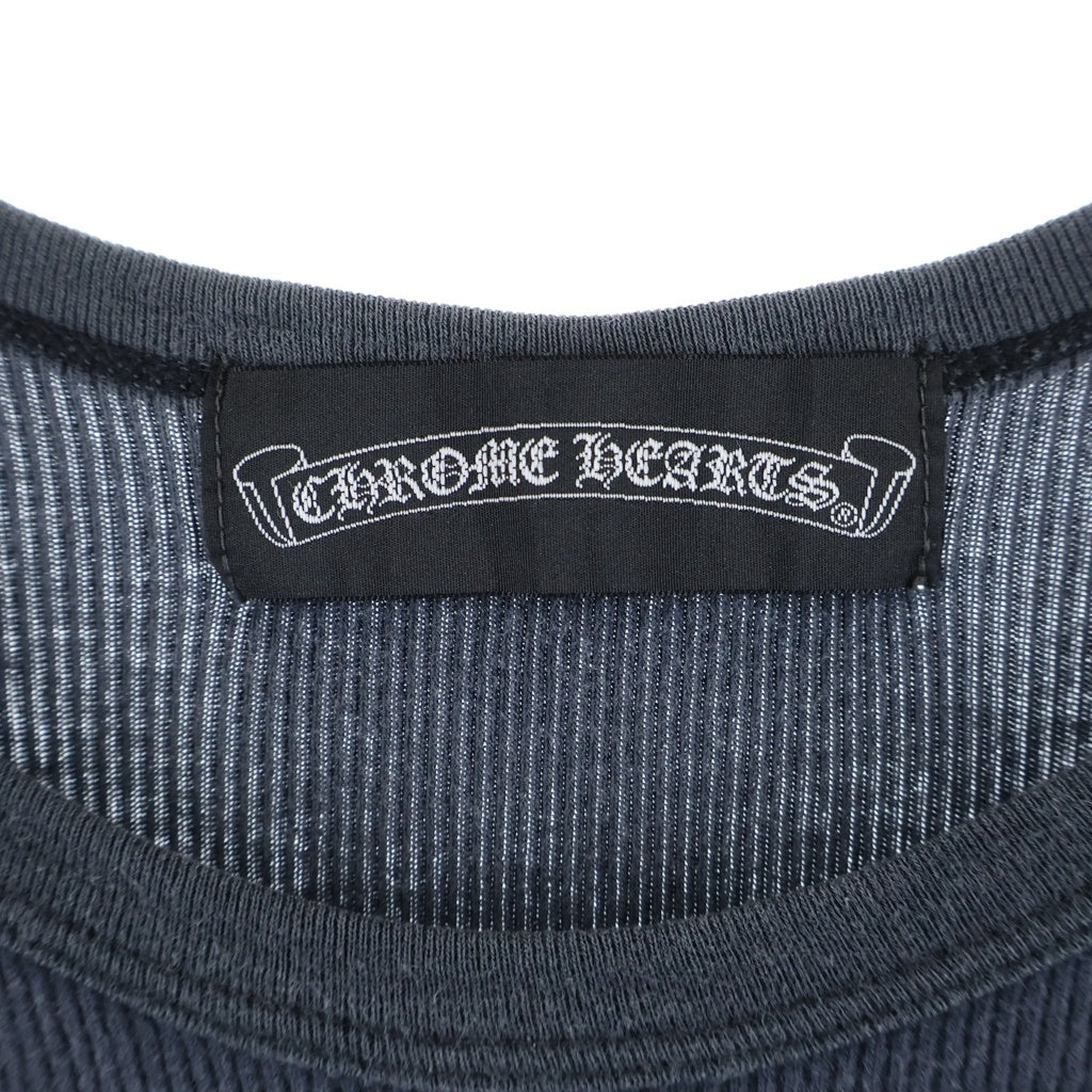 CHROME HEARTS(クロムハーツ) Ribbed Tank Top リブタンクトップ グンゼタグ ノースリーブカットソー ブラック