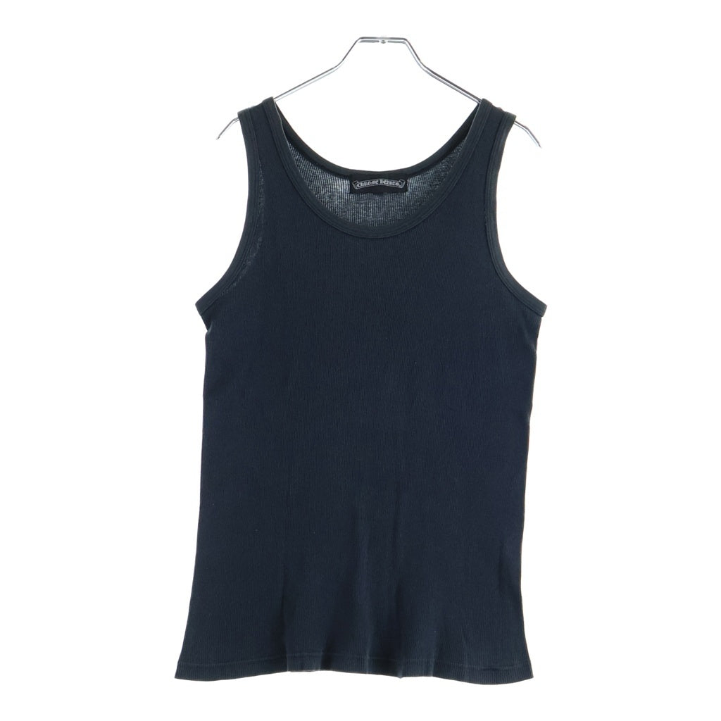 CHROME HEARTS(クロムハーツ) Ribbed Tank Top リブタンクトップ グンゼタグ ノースリーブカットソー ブラック