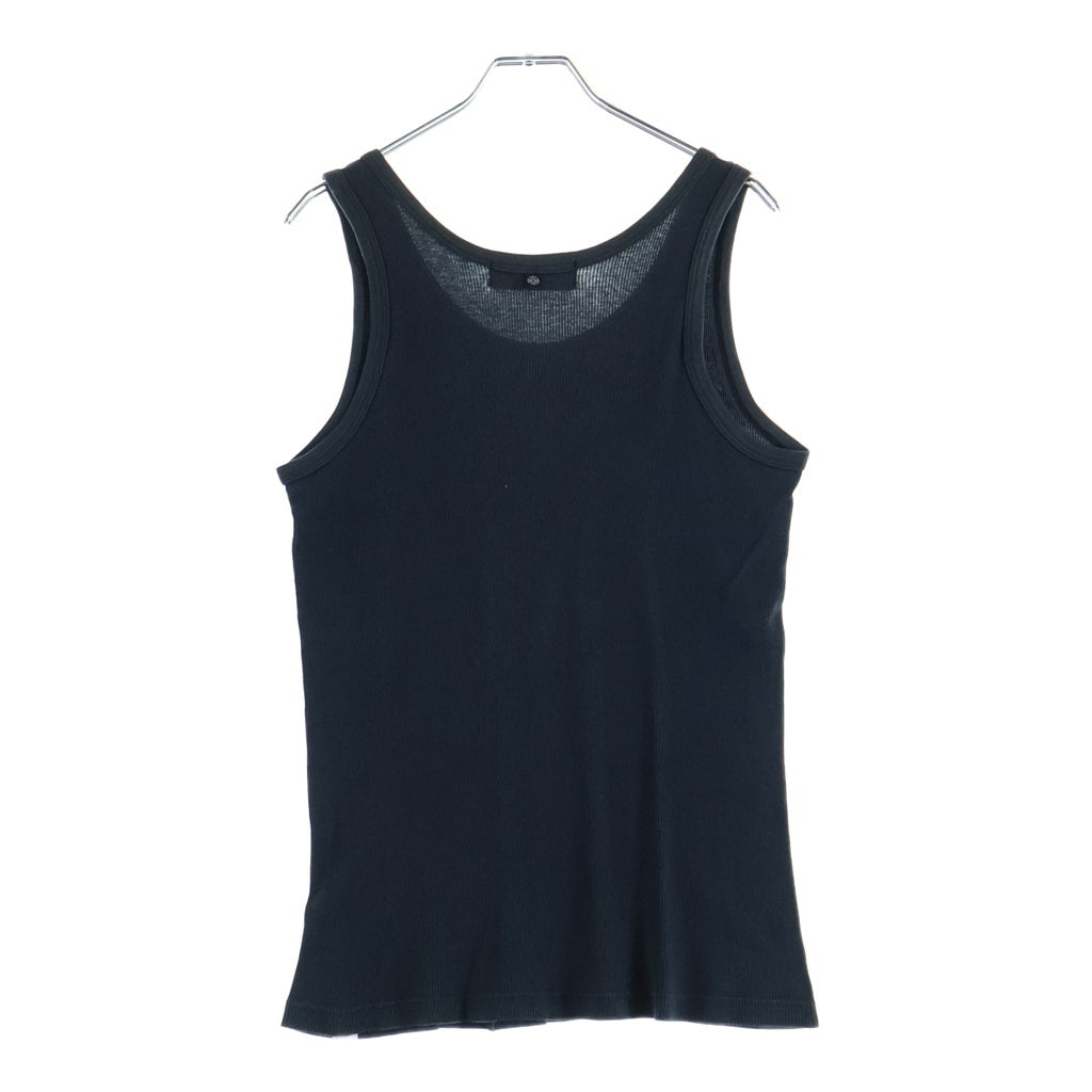 CHROME HEARTS(クロムハーツ) Ribbed Tank Top リブタンクトップ グンゼタグ ノースリーブカットソー ブラック
