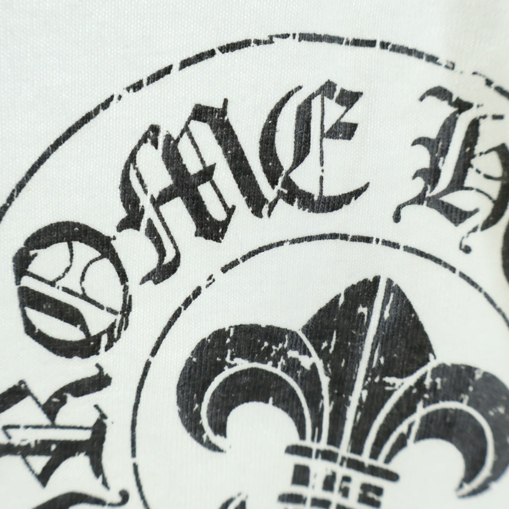 CHROME HEARTS(クロムハーツ) OLD VINE DAGGER BACK BS FLUER S/S TEE ヴァインダガー総柄プリントクルーネック半袖ポケットTシャツ ホワイト