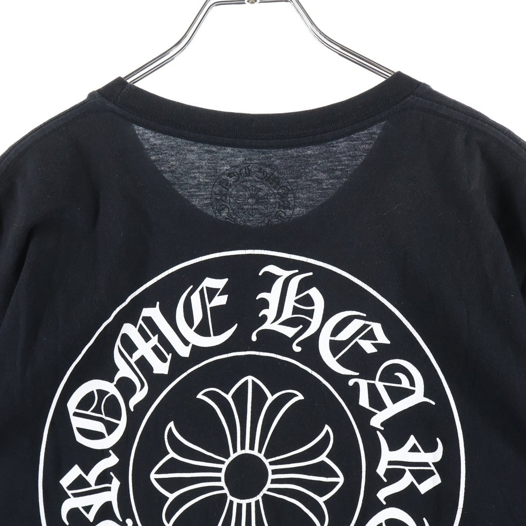 CHROME HEARTS(クロムハーツ) HORSESHOE S/S TEE ホースシュープリント ポケット半袖Tシャツ カットソー ブラック