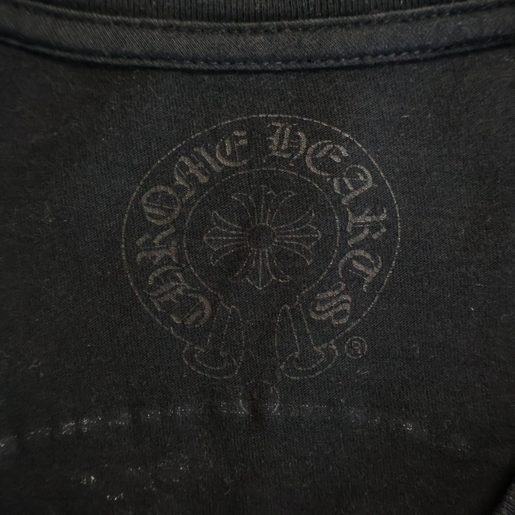 CHROME HEARTS(クロムハーツ) HORSESHOE S/S TEE ホースシュープリント ポケット半袖Tシャツ カットソー ブラック