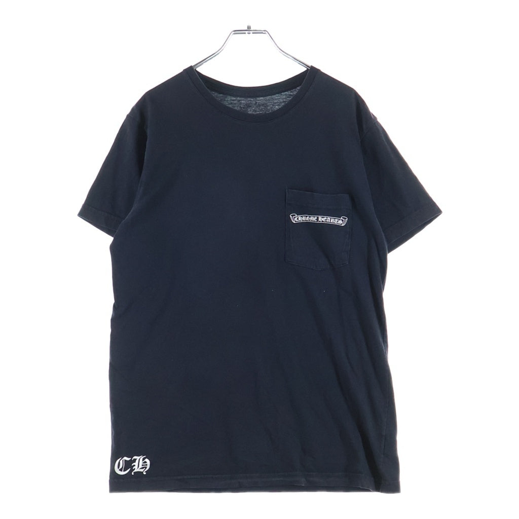 CHROME HEARTS(クロムハーツ) OLD CH PLUS S/S T-SHRT オールド CHプラス バックスクロールプリント 半袖Tシャツ カットソー ブラック