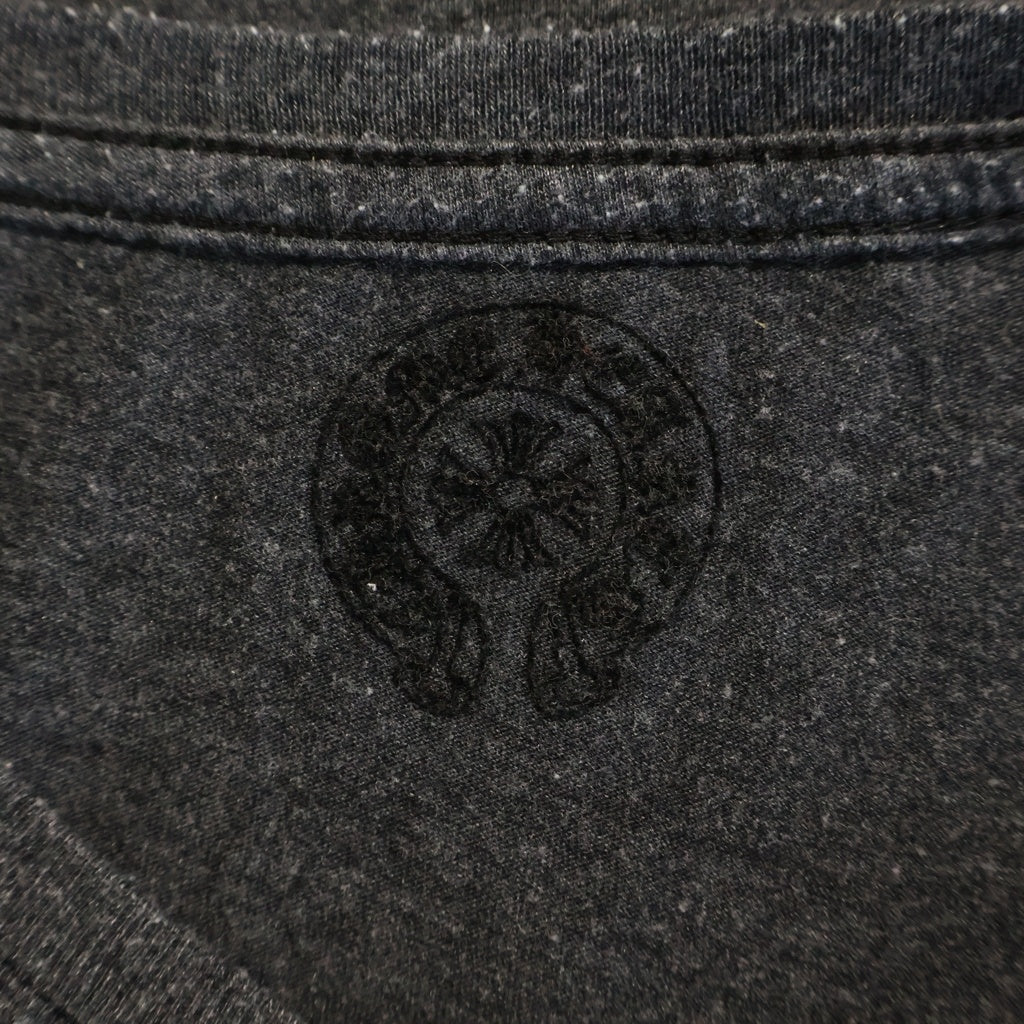 CHROME HEARTS(クロムハーツ) CH S/S バックスクロールラベルプリント 半袖Tシャツカットソー グレー