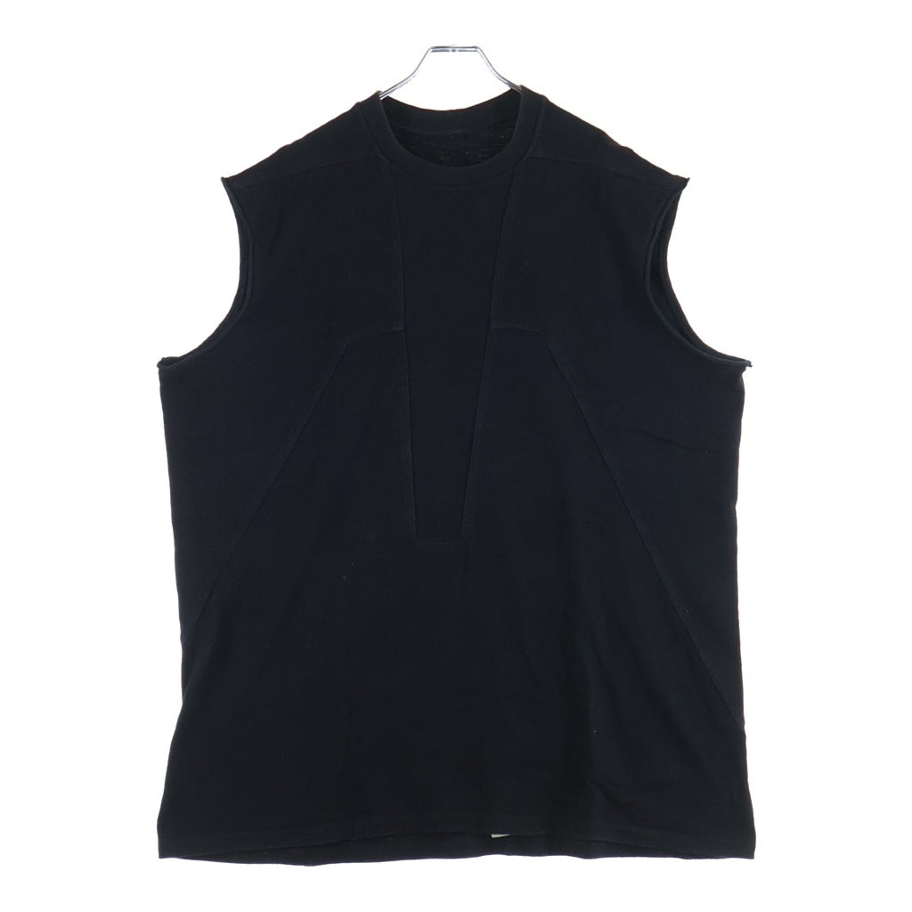 Rick Owens(リックオウエンス) 23AW LUXOR SPLINTERED TARP TOP BIGARZATO スプリンテッド タープ トップ ビガルザート クルーネックノースリーブTシャツ タンクトップ RU02C7178-BG ブラック