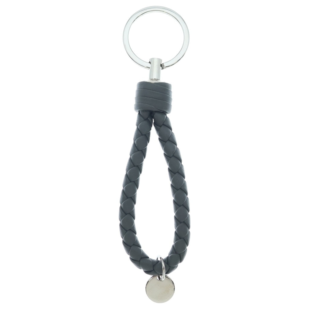 BOTTEGA VENETA(ボッテガヴェネタ) Intrecciato Key Ring イントレチャートキーリング レザーキーホルダー カーキ